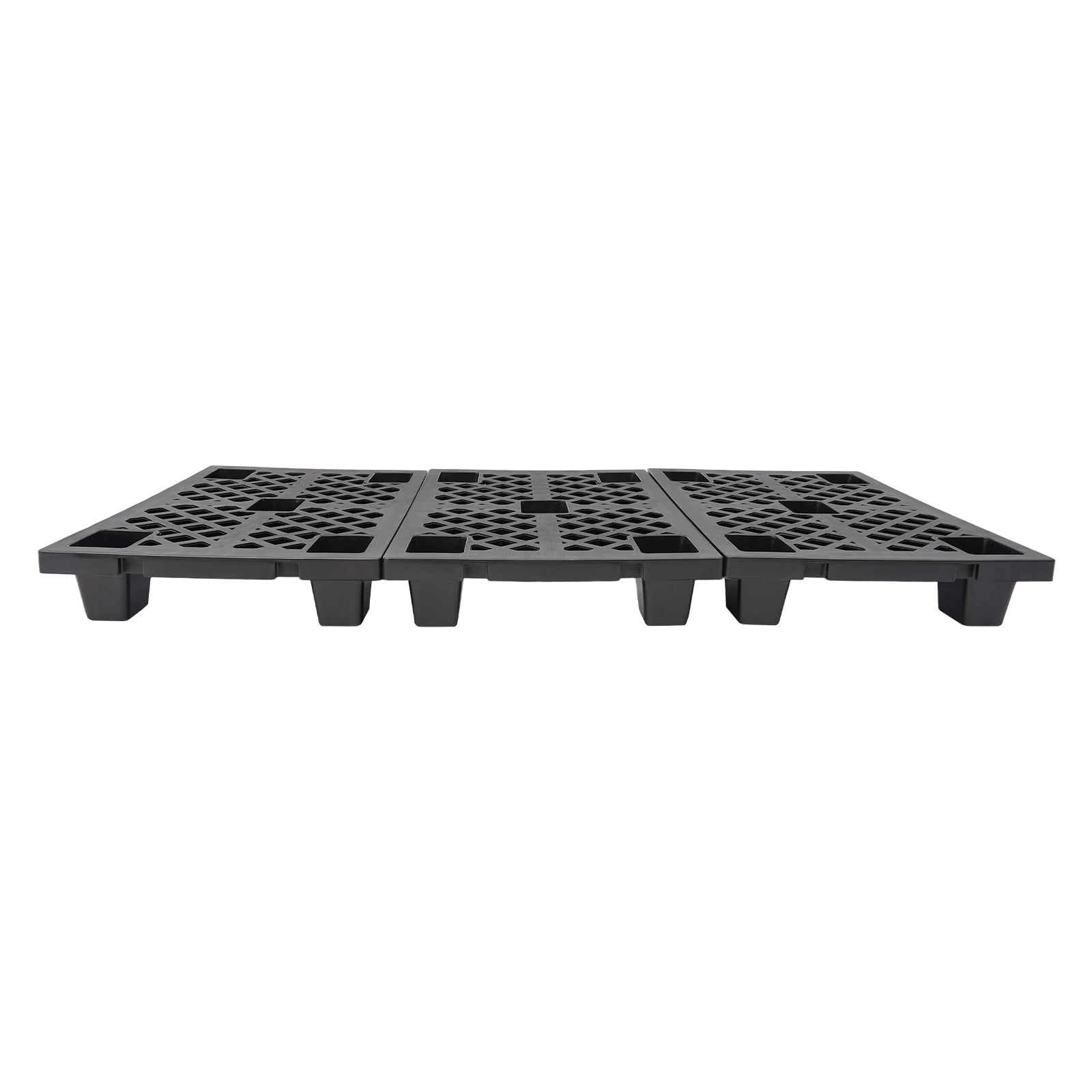 Plastic Pallets, 6 Pcs Interlocking Storage Pallets Black