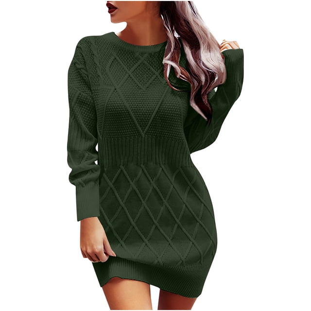 EGNMCR Cardigans pour Femmes, Chandails pour Femmes Chandail Décontracté pour Femme à Col en V Coloré à Manches Lanterne, Taille Portefeuille, Robe Moulante pour Femme