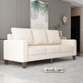 thumbnail image 3 of Holaki 75" Modern 3 Seat Fabric Sofa with Storage Living Room Furniture Sofa, Beige, 3 of 7
