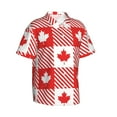 thumbnail image 2 of Daiia Maple Leaves1 Hawaiian Shirt for Men Gentle Cotton Regular Short Sleeve Casual-Small, 2 of 9