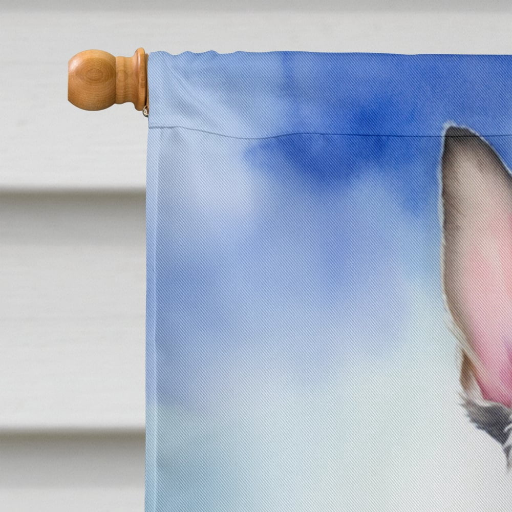 Schnauzer Easter Egg Hunt House Flag 28 in x 40 in