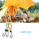 thumbnail image 3 of Wosthever Cuerda elástica para tienda de 2 uds., cuerda elástica para exteriores, cuerda de fijación duradera para acampar, cuerdas elásticas carpas Amarillo, 3 of 6
