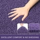 thumbnail image 2 of Alfombra de baño LOCHAS Luxury Shaggy de 60 x 120 cm, color morado oscuro, 2 of 6