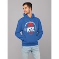 thumbnail image 2 of Frosty ICEE Wave Delight - Coldest Drink Town Graphic Men's Hoodie, 2 of 4