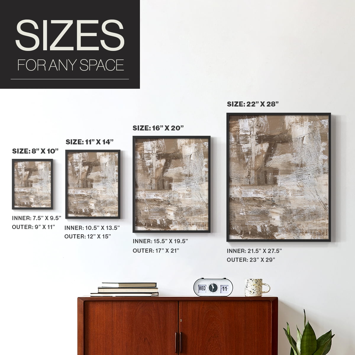 Bronzed II Framed Print in Black Solid Wood Framed Print No Nail Hanging