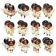 thumbnail image 1 of Adornos navideños, adornos navideños, juego de adornos de madera con la pequeña Angela sonriente de pelo negro rizado, árbol de Navidad latino Afro y colgante para ventana, juego de colgante de angeli, 1 of 4