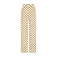 thumbnail image 2 of Lovzfmll Women's Travel Pants, Gingham Straight Leg Casual Loose Pants, Full Length Lightweight Trousers for Fall 2025 Outfits, 2 of 7