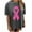 Dark Gray, variant on TSADFHJI Going out Tops for Women Corset Womens Summer Short Sleeve Printed Crew Neck Loose Tee Shirt Top Blouse Casual Tunic 08 M Green