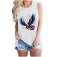 thumbnail image 2 of Aloohaidyvio American Flag Tank: Women 4th of July Tank Tshirt Patriotic T Shirt USA Sleeveless Tops, 2 of 4
