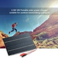 thumbnail image 3 of Amdohai 4.2W 18V Polycrystalline Silicon Solar Panel with Alligator Clips Solar Cell for DIY Power Charger, 3 of 8