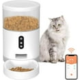 thumbnail image 2 of Automatic Smart Pet Cat Dog Feeder Small Animals Food Dispenser with APP Cotrol 2.4G Wi-Fi Enabled Portion Control Voice Interaction Dual Power, 2 of 4