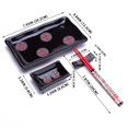 thumbnail image 4 of 4 Pcs Japanese Sushi Plate Dinnerware Set Black With Chinese Double Happiness Design, 4 of 4
