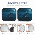 thumbnail image 6 of Haiem Lonely Night Wolf Car Windshield Sun Shade (2 Pieces) Foldable Windshield Sun Shade Car Accessories for Truck SUV Pickup-Large, 6 of 7