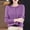 Purple, variant on Women's Button Cardigan Sweaters Long Sleeve Soft Knit Tops Casual Round Neck Solid Lightweight Cozy Sweater