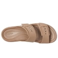 thumbnail image 2 of Zapatos Crocs Brooklyn Buckle Low Wedge Latte para mujer, 2 of 7