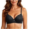 thumbnail image 2 of LIHOFIO Womens Jelly Bras Solid Color Plus Size Lace Underwire Lift Breathable Daily Support Bra, 2 of 5