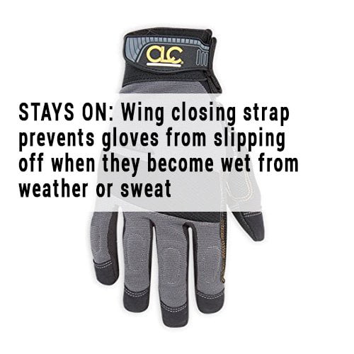 Work Gloves Custom Leather Craft Handyman Flex Grip Large 20030 