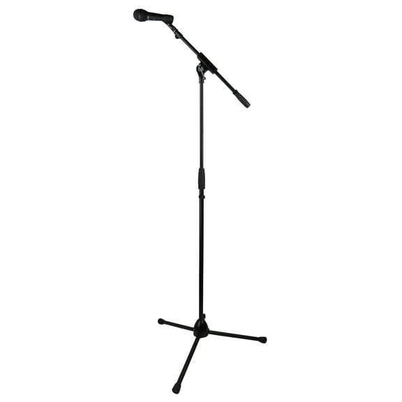 Gearlux Heavy-Duty Telescopic Boom Microphone Stand with Tripod Base and Adjustable Height up to 60 Inches - 1 Pack