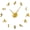 Gold, variant on Volleyball Players Silhouettes Frameless Wall Clock Stickers, DIY Modern Decorative Clocks for Living Room, Bedroom, Office - Easy to Install, Large 3D Clock Design (Silver,27in)