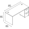 thumbnail image 2 of Series C 66W Desk with Mobile File Cabinet in Mocha Cherry - Engineered Wood, 2 of 5