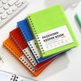 thumbnail image 7 of Password Book with Individual Alphabetical Tabs, 4.3"x5.7" Small Password Notebook, Spiral Password Keeper, Internet Address and Password Organizer, Password Logbook for Home Office, Sky Blue, 7 of 7