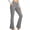 Gray, variant on Womens Bootcut Yoga Pants Flare Pants Cross Waist Yoga Pants Tall Sport Yoga Pants with Pockets Workout Leggings Pants