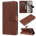 thumbnail image 1 of Nalacover Wallet Case for Google Pixel 8, Card Slots Holder Magnetic Clasp Premium Luxury PU Leather Flip Folio Cover with Kickstand Wrist Strap Soft Silicone Shockproof Case,Brown, 1 of 8