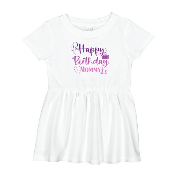 Inktastic Purple Happy Birthday Mommy Girls Baby Dress