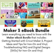 Cricut Maker 3 Machine + Tools & Rainbow Smart Vinyl Bundle - Premium DIY Cutter for Crafts & Vinyl Projects