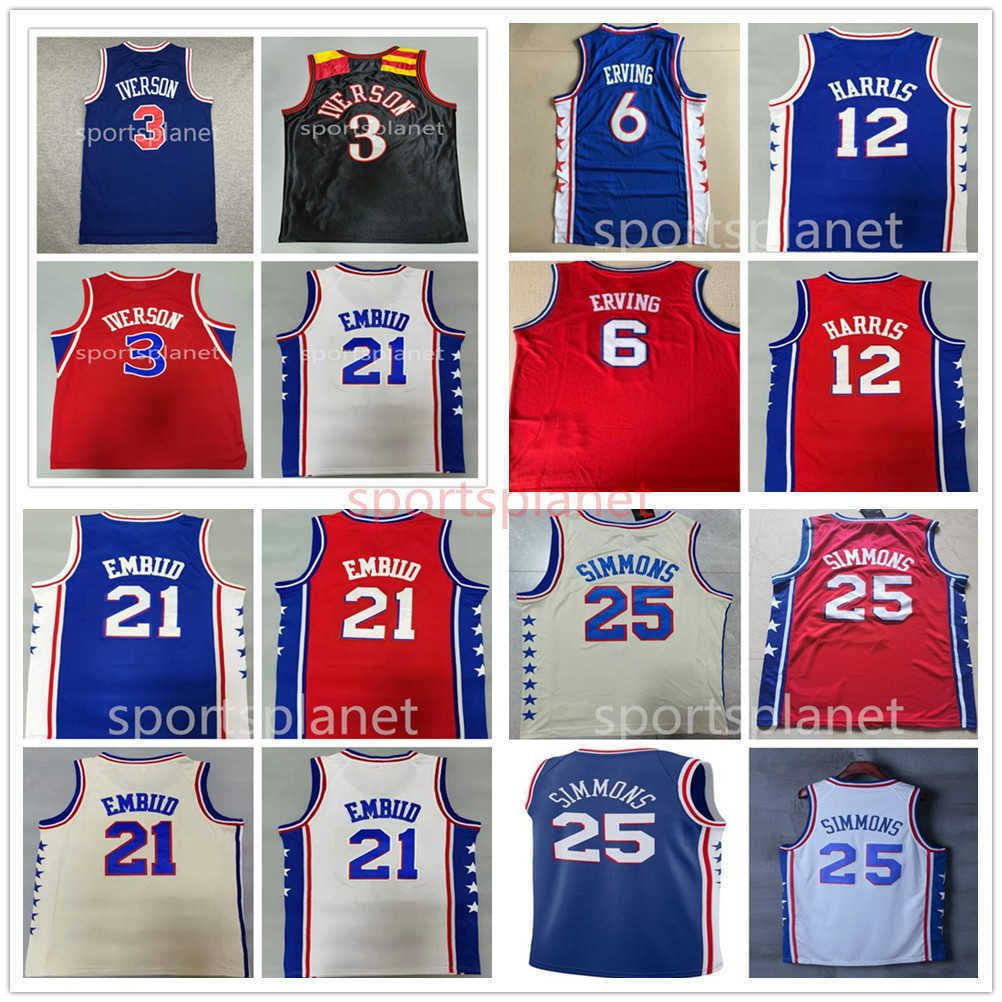 NBA_ Jersey Philadelphia 76ers''Men Joel Embiid Tobias Harris Ben