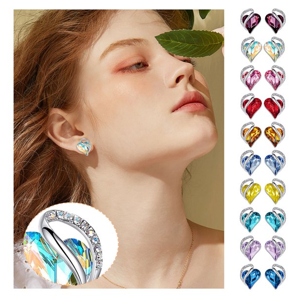 Pendientes de Moda Ganfancp Mujer Geometricos Corazon 1 Par