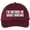 Maroon, variant on I’d Rather Be Ghost Hunting Embroidered Dad Hat Funny Paranormal Halloween Cap (White)