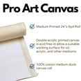 thumbnail image 4 of Pro Art Primed Canvas Roll, 24-inch x 6-Yard, White, 4 of 4