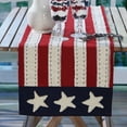 thumbnail image 2 of Park Designs Red Star Spangled Table Runner 36''L, 2 of 3