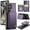 Purple, variant on For Samsung Galaxy S24 Ultra S24 Plus S24 Phone Case Wallet Case with Card Holder Magnetic For Samsung Galaxy S24 Ultra Leather Phone Cases