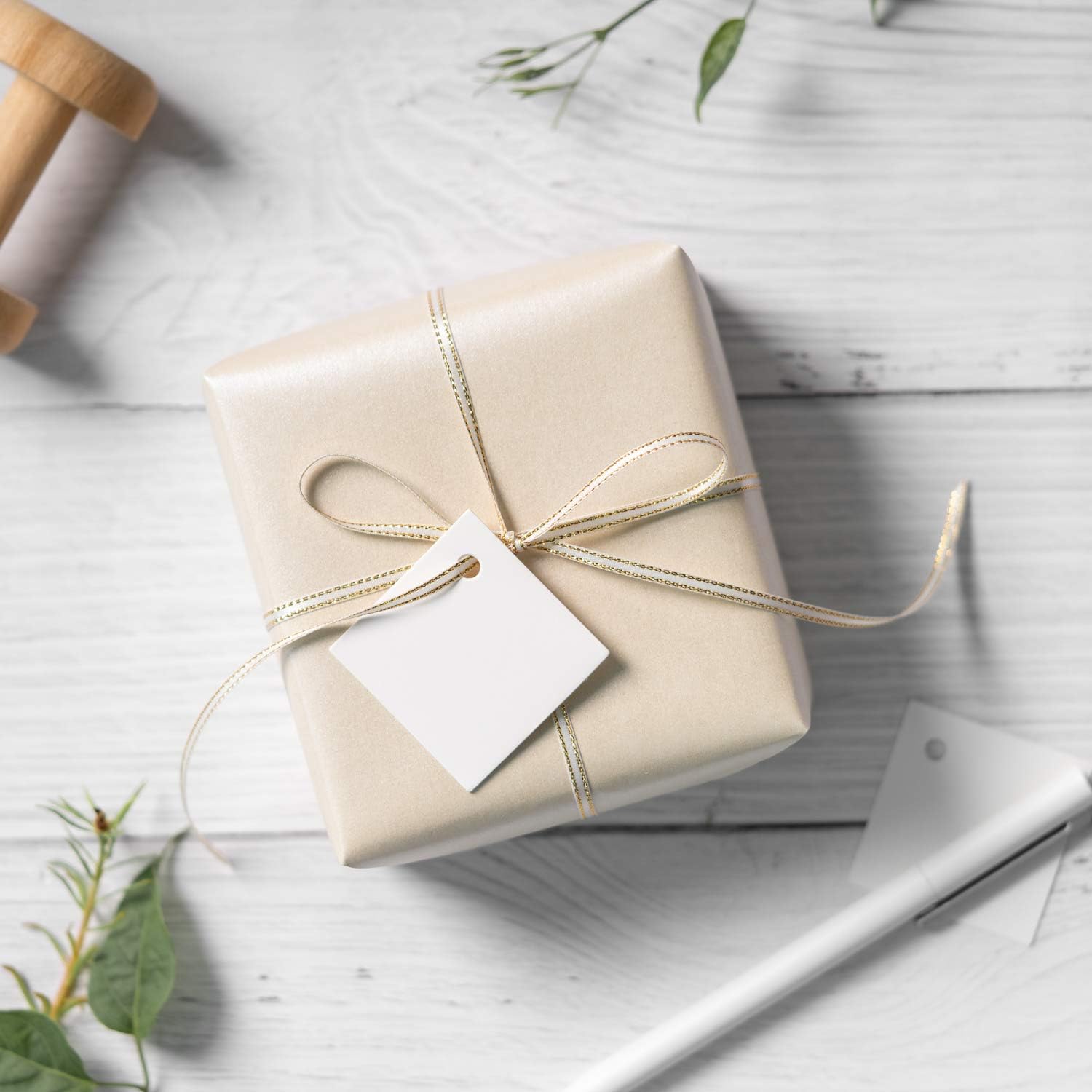 RICHTOP Off White Matte Wrapping Paper, 17" x 23' photo 4