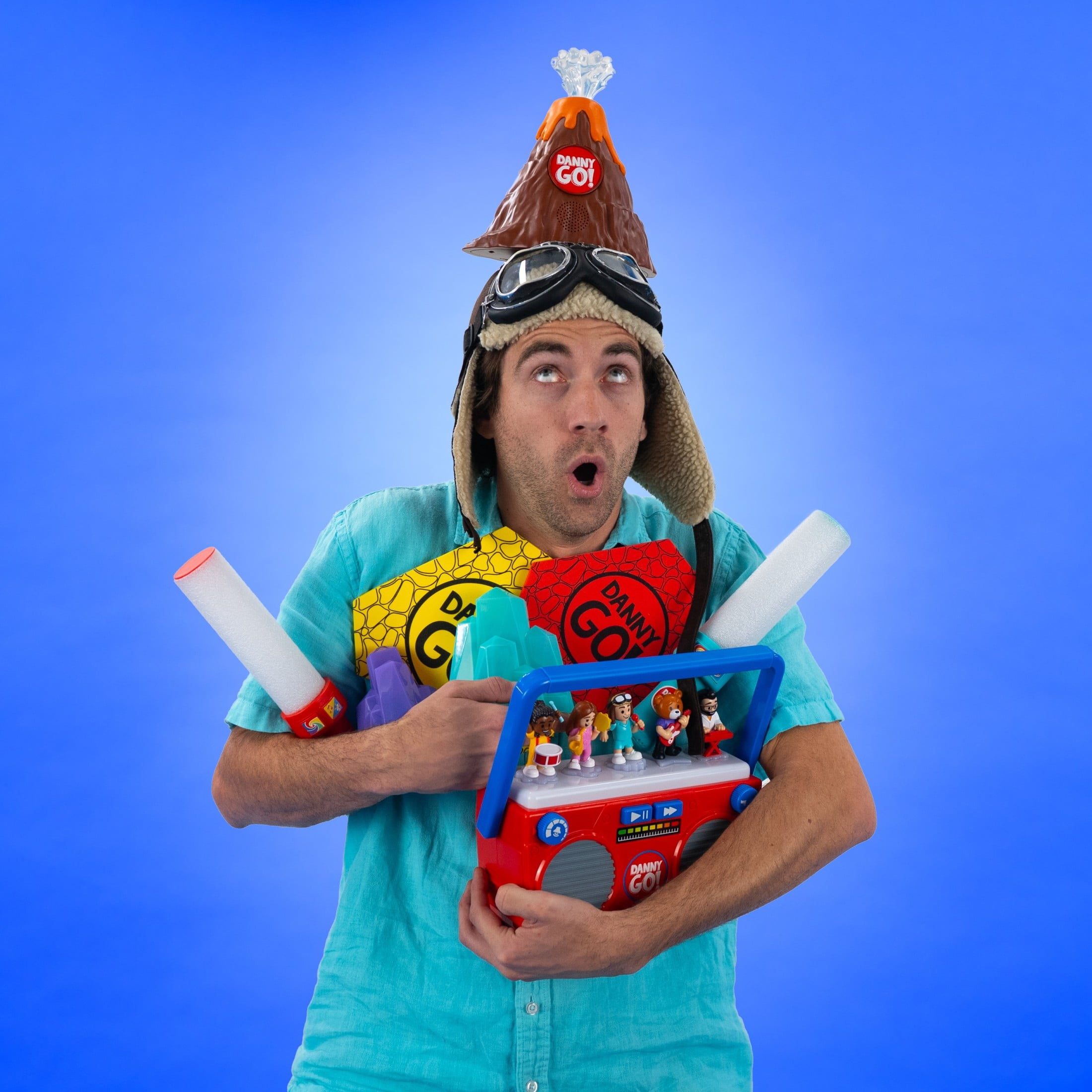 Danny Go! Aviator Hat - Pretend Play Dress-Up Hat for Preschool Kids Inspired by Danny Go! Show