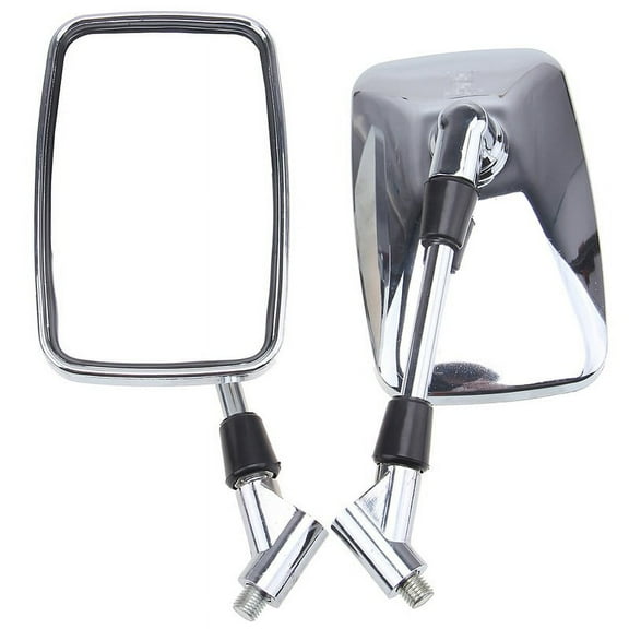 Motorcycle Chrome Rectangle Rearview Mirrors For Honda Rebel 250 450 Shadow ACE