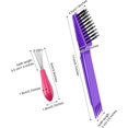 thumbnail image 4 of wqlpp-2 Pieces Hair Brush Cleaning Tool Comb Set Mini Hair Brush Dirt Remover with Metal Wire Rake for Removing Hair Dust Home and Salon Use(Pink and Purple), 4 of 4