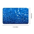 thumbnail image 2 of Front Door Mat, A Blue Glitter Indoor Mats for Bedroom Bathroom Kitchen, Floor Mat Non-Slip, Soft Carpet Floor Cover Machine Washable Entryway Mat - 20x31.5in, 2 of 6