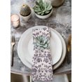 thumbnail image 3 of Cloth Napkins Set of 6 - 20x20 Inches, Farmhouse Purple Washable Reusable Table Napkins, Vintage Flower Leaf Botanical Plant Soft & Absortbent Dining Napkin for Party Wedding Hotel Restaurant, 3 of 8