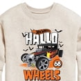 thumbnail image 3 of Hot Wheels - Bonecrusher Hallo Wheels 68 with Bats Graphic Long Sleeve Fleece Sweatshirt, 3 of 5