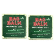 Bag Balm Exfoliating Soap with Rosemary Mint, 1.3 Ounce - Pack of 2