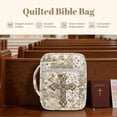 thumbnail image 6 of Xoenoiee Cross Floral Patchwork Pattern Bible Cover Case for Women Men, Large Bible Cover with Handle and Zippered Pocket, Quilted Bible Carrying Case Bible Holder Study Supplies Accessories, 6 of 7