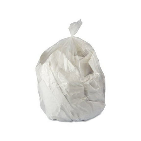 Trash Bag Clear, 20'' x 21'', 7 gallon, 1000 Count, Refuse Grade, 0.35 mil.