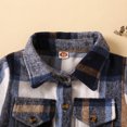 thumbnail image 4 of BULLPIANO 0-5T Little Kids Toddler Baby Boy Girl Shirt Jacket Plaid Long Sleeve Button Down Fall Flannel Shacket Coat Tops, 4 of 7