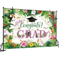 thumbnail image 2 of Hawaiian Luau Graduation Party Decorations Backdrop Summer Tropical Congrats Grad Graduation Banner Sign for Class of 2024 Hawaiian Aloha Luau Graduation Party Decor Backdrop, 2 of 5