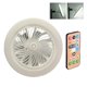 thumbnail image 5 of Ventilador de techo E27 con luz mando a distancia mini cerrado delgado ventilador luz araña, 5 of 10