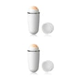 thumbnail image 4 of Soidarity Rodillo absorbente de aceite facial Removedor de mano Interior Exterior Casa de viaje Cuidado de la piel Maquillaje Herramienta de limpieza Blanco 2piezas Soidarity CBP213493, 4 of 6
