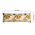 thumbnail image 6 of Boho Sunflower Body Pillow Cover – Soft & Breathable, Hidden Zipper, 20"x54", Vintage Floral Print with Butterflies & Bees – Gift for Side Sleepers, Pregnancy, Farmhouse Decor, 6 of 7